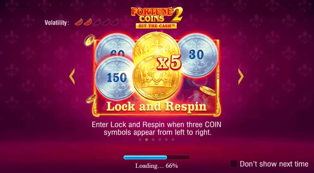 Fortune Coins 2 slot game screenshot