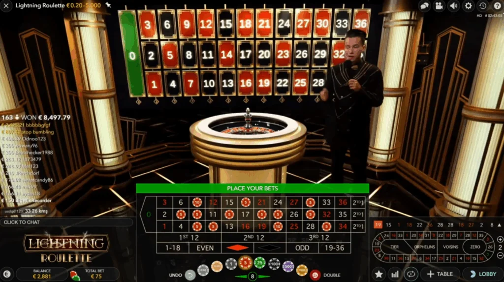 Lightning Roulette screenshot