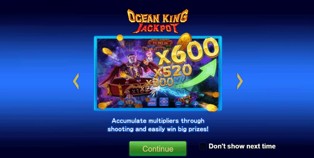 Ocean King Jackpot slot game screenshot