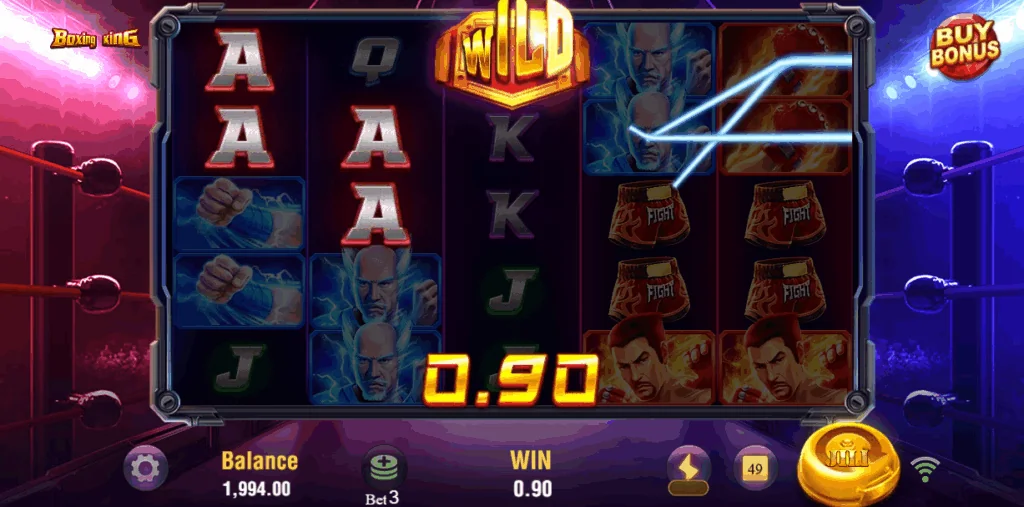 Boxing King slot features and rtp