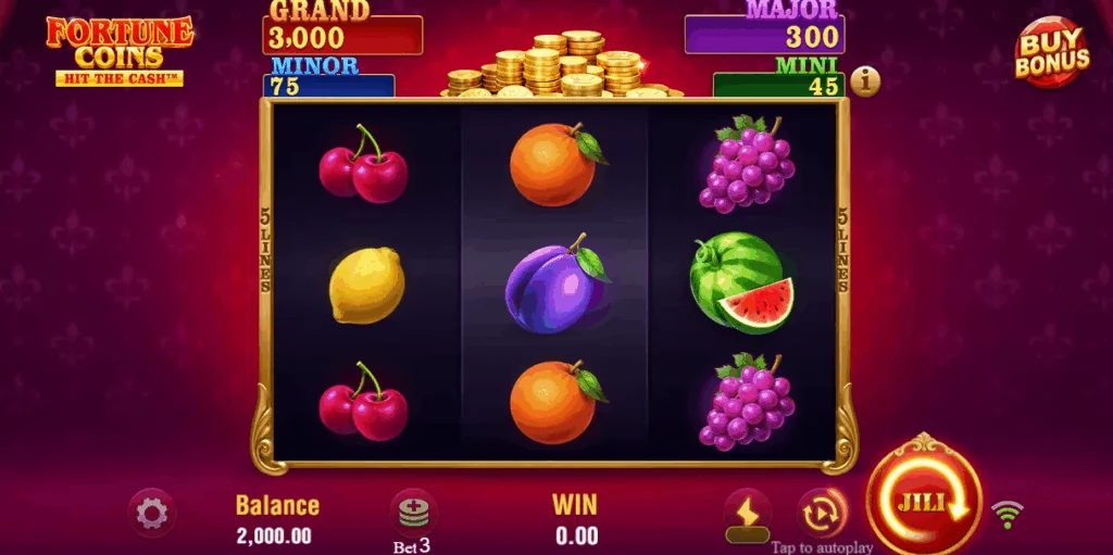 Fortune Coins demo gameplay
