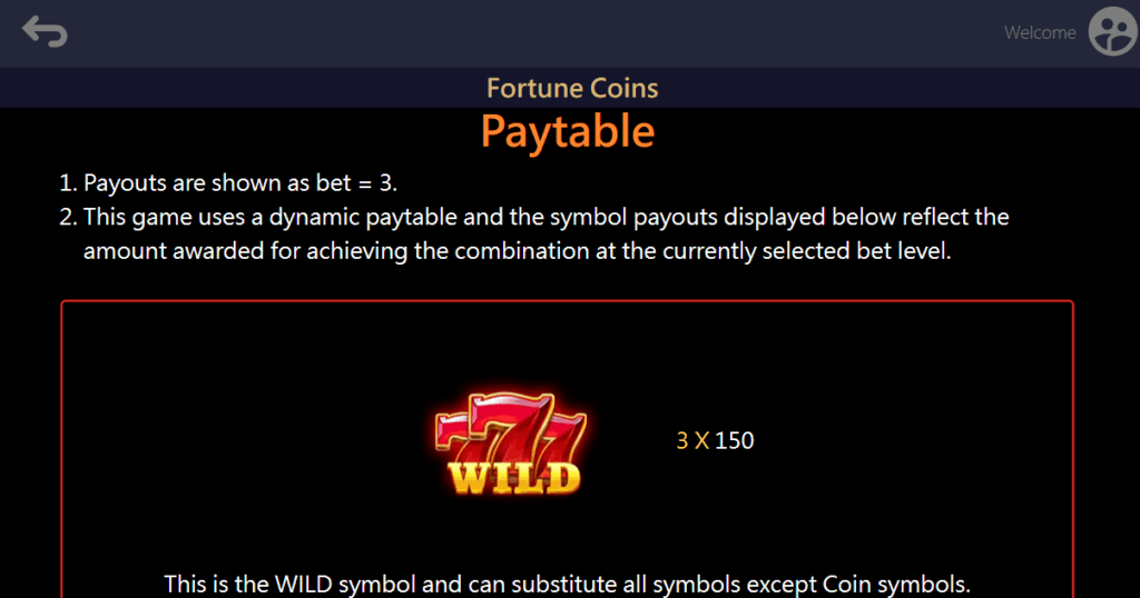 how to play Fortune Coins slot game