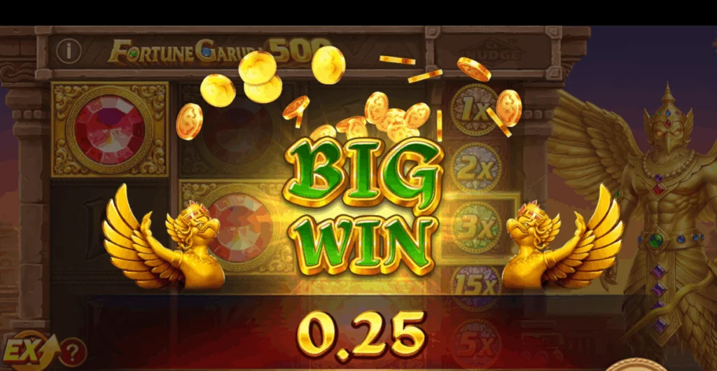 Fortune Garuda 500 slot features and rtp