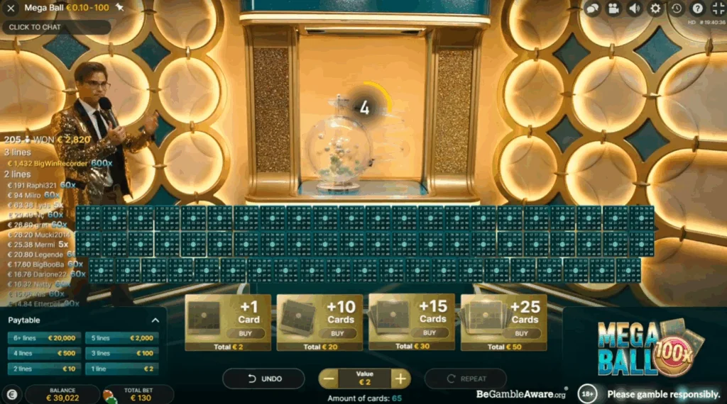 Mega Ball gameplay