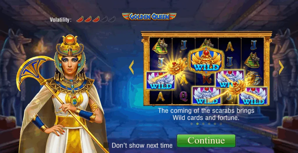 Golden Queen slot game screenshot