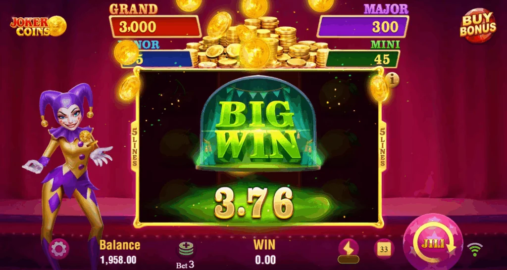 Joker Coins slot features and rtp