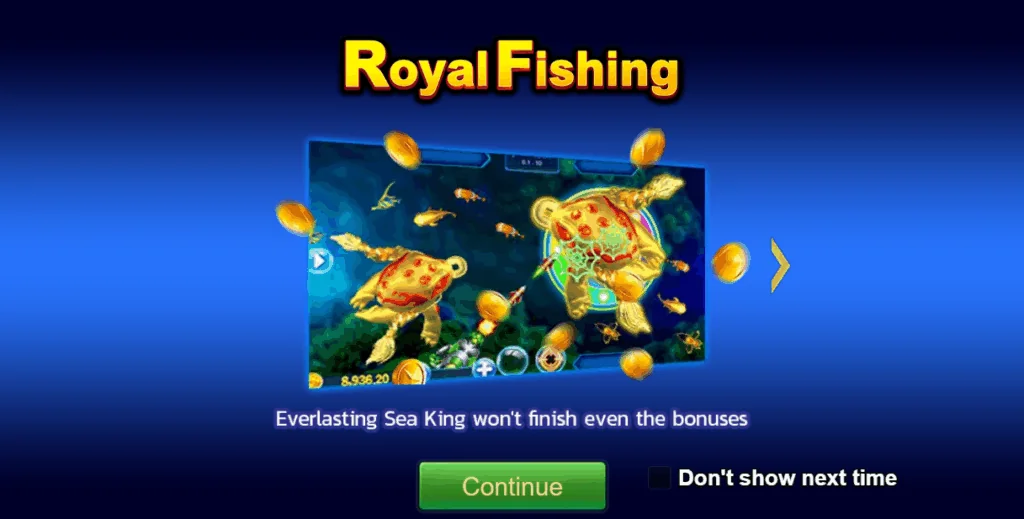 Royal Fishing slot game screenshot