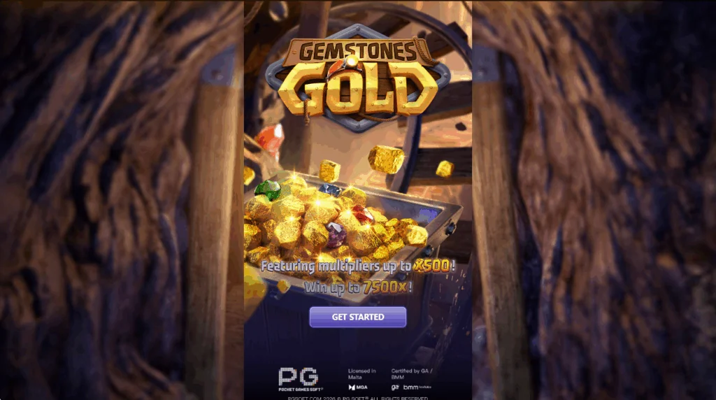 Gemstones Gold slot game screenshot