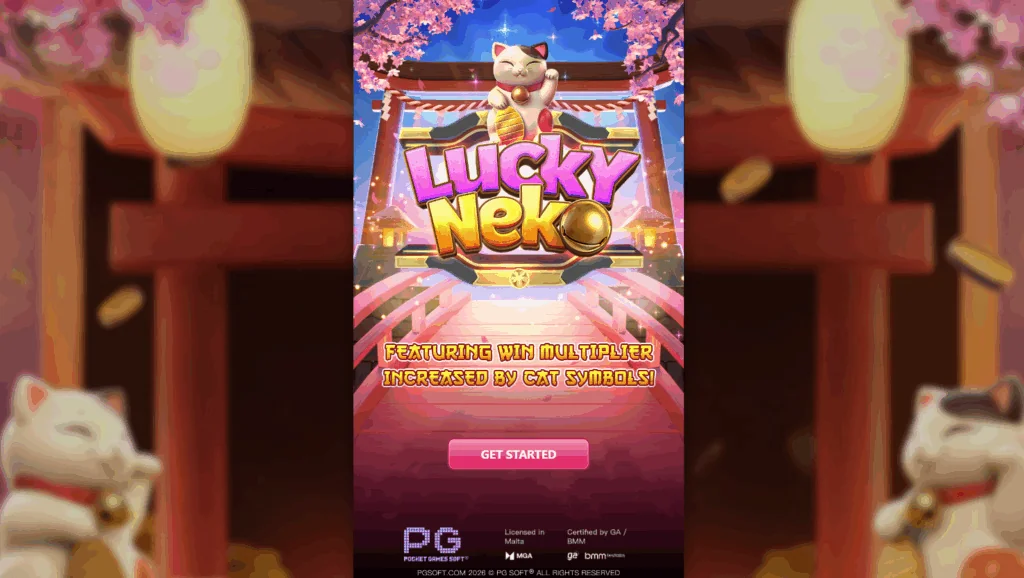 Lucky Neko slot game screenshot