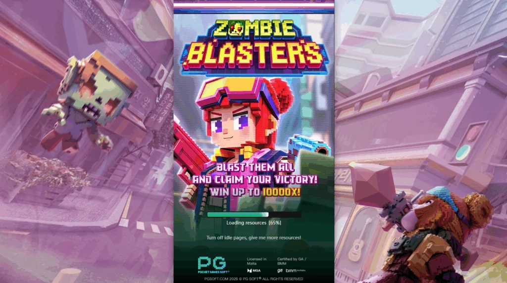 Zombie Blasters slot game screenshot