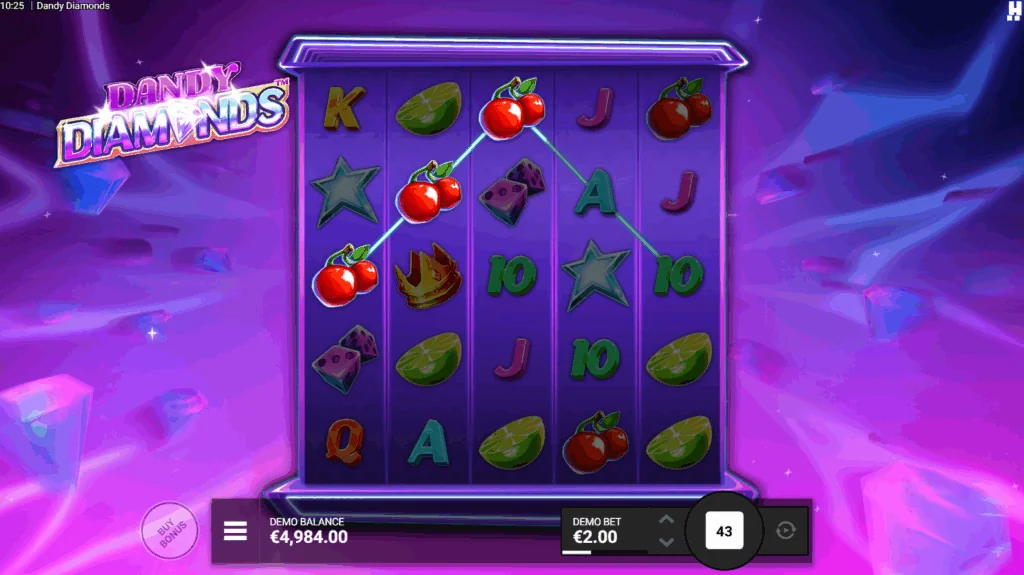 how to play Dandy Diamonds slot game