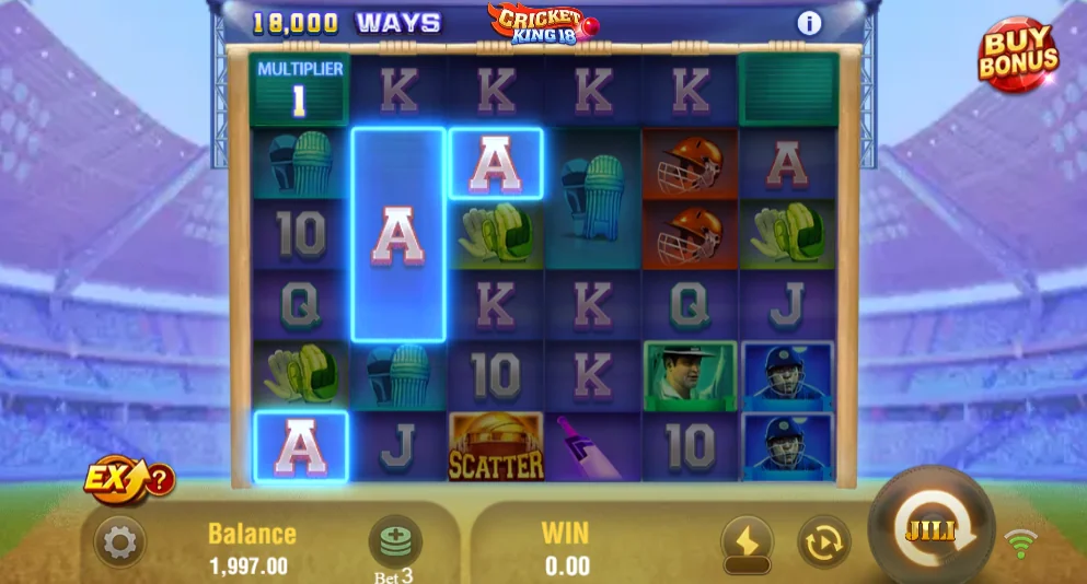 how to play Cricket King 18 slot game
