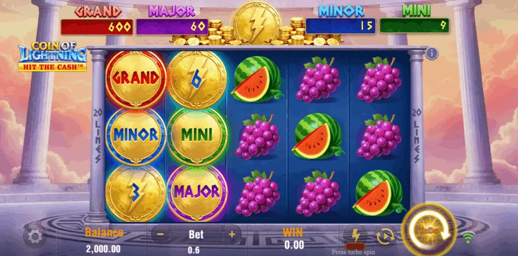 Coin of Lightning slot features and rtp