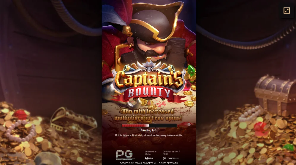 Captain’s Bounty slot game screenshot
