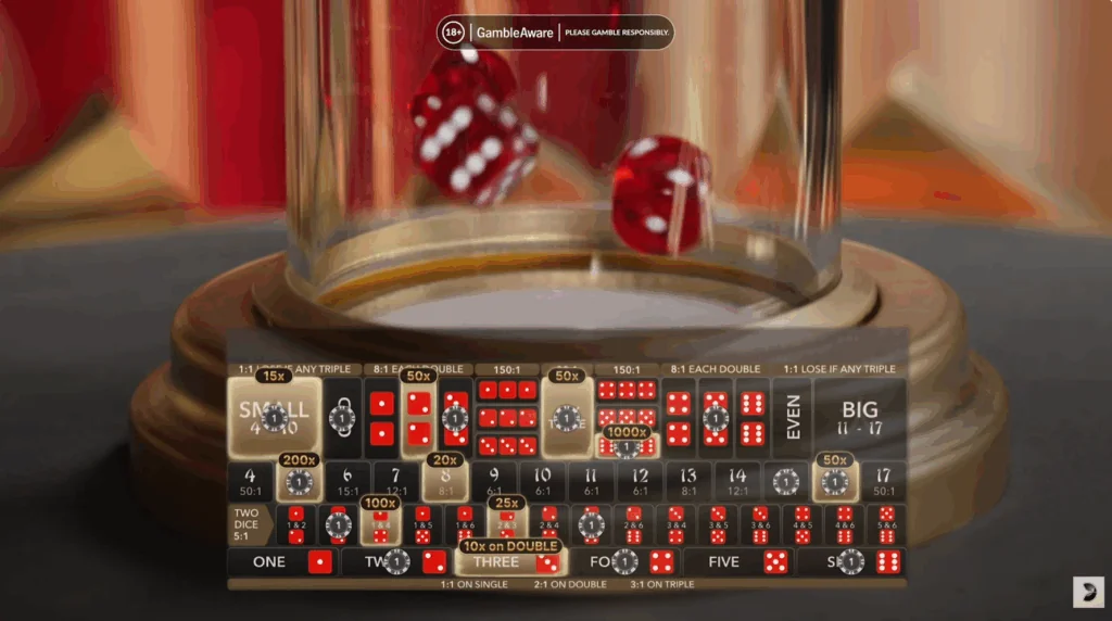 how to play Lightning Sic Bo game