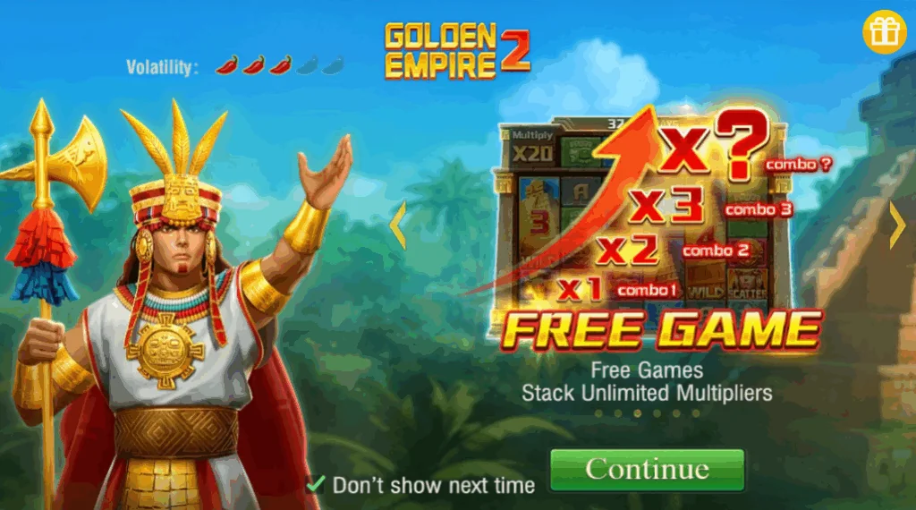 Golden Empire 2 slot game screenshot