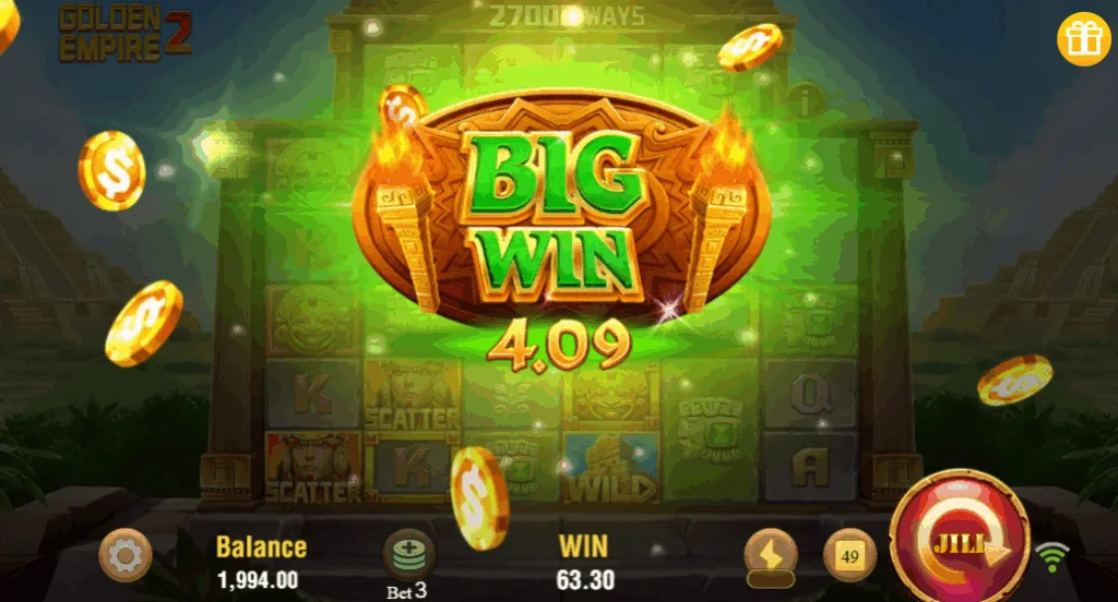 Golden Empire 2 slot features and rtp