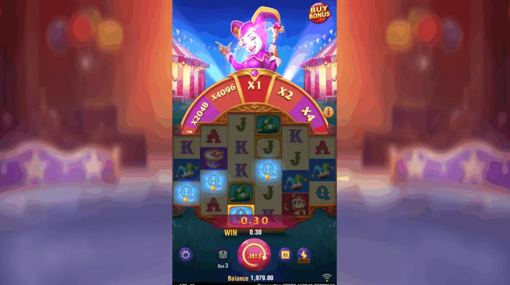how to play Circus Joker 4096 slot game