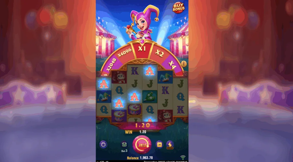Circus Joker 4096 slot features and rtp