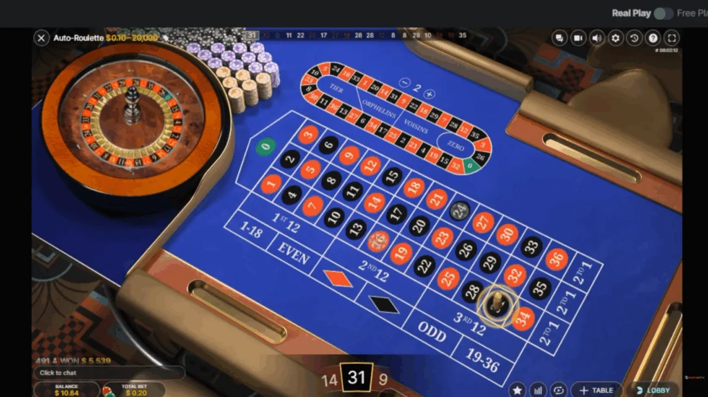 Auto-Roulette demo gameplay