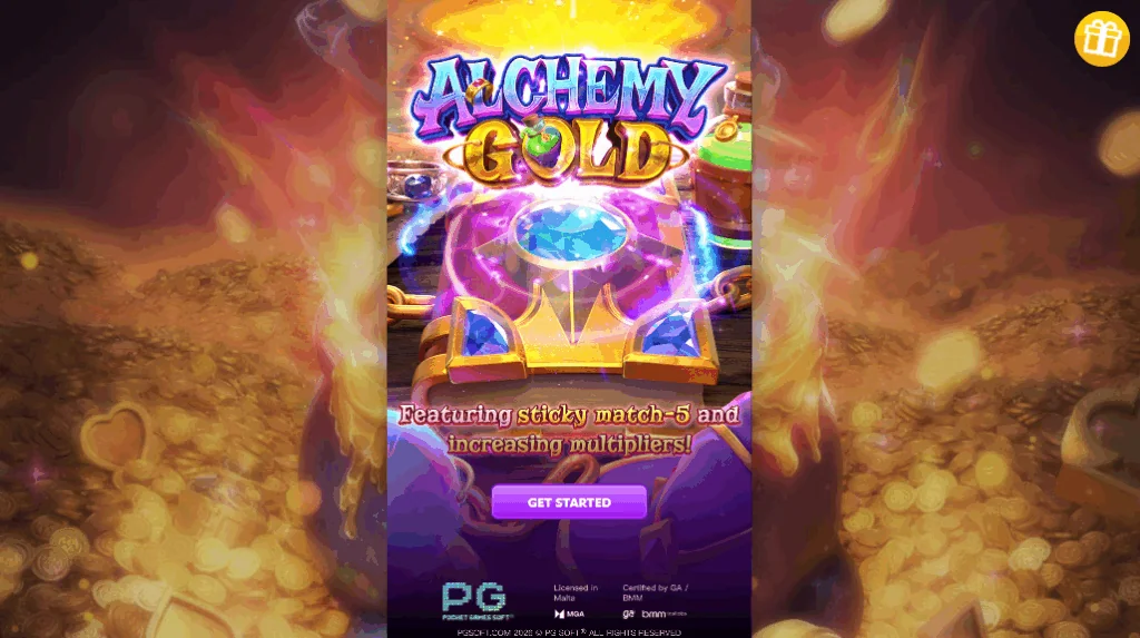 Alchemy Gold slot game screenshot