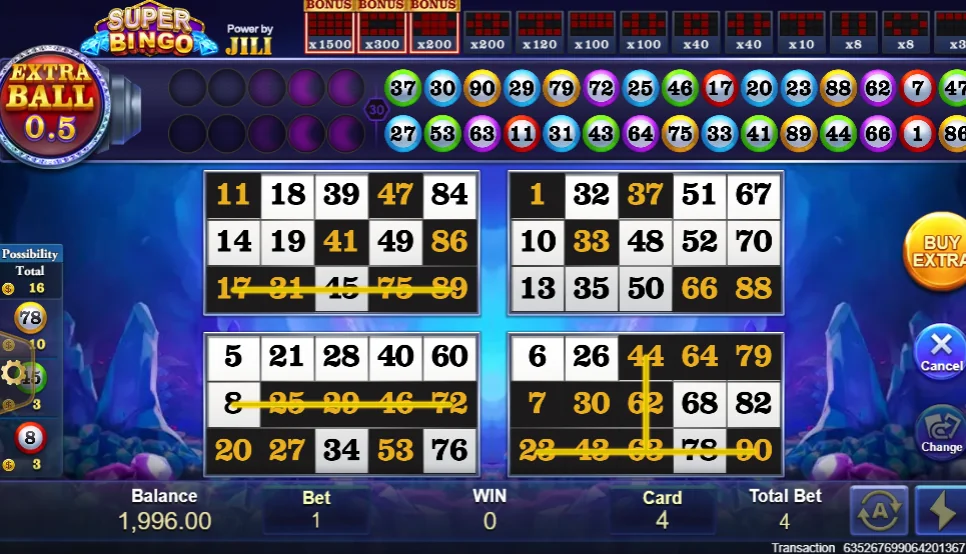 Super Bingo slot features and rtp