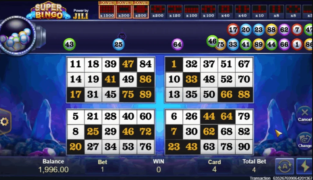 how to play Super Bingo slot game