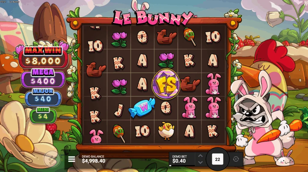 how to play Le Bunny slot game