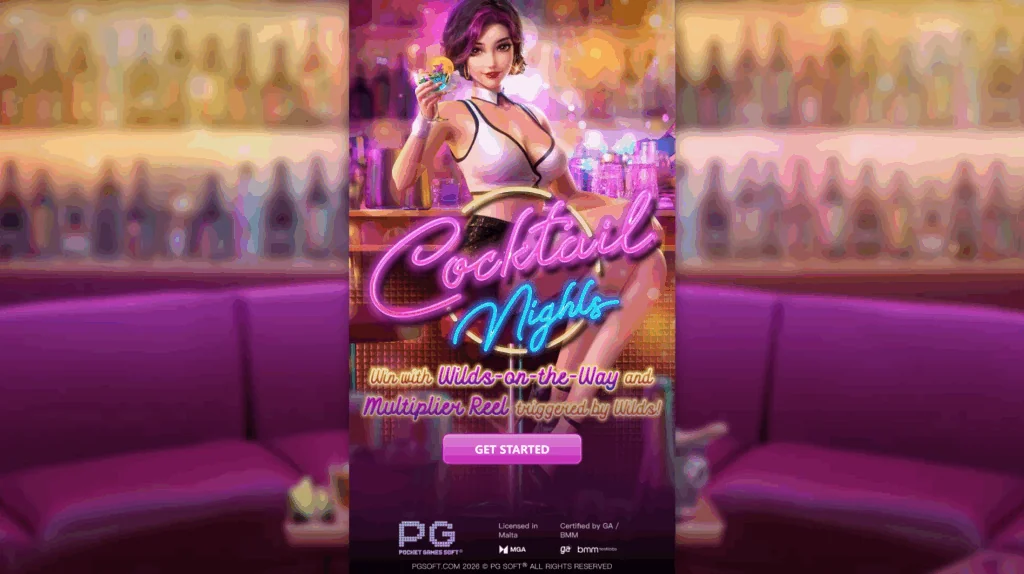 Cocktail Nights slot game screenshot