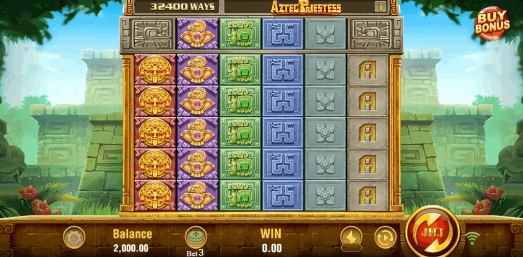 Aztec Priestess slot game screenshot