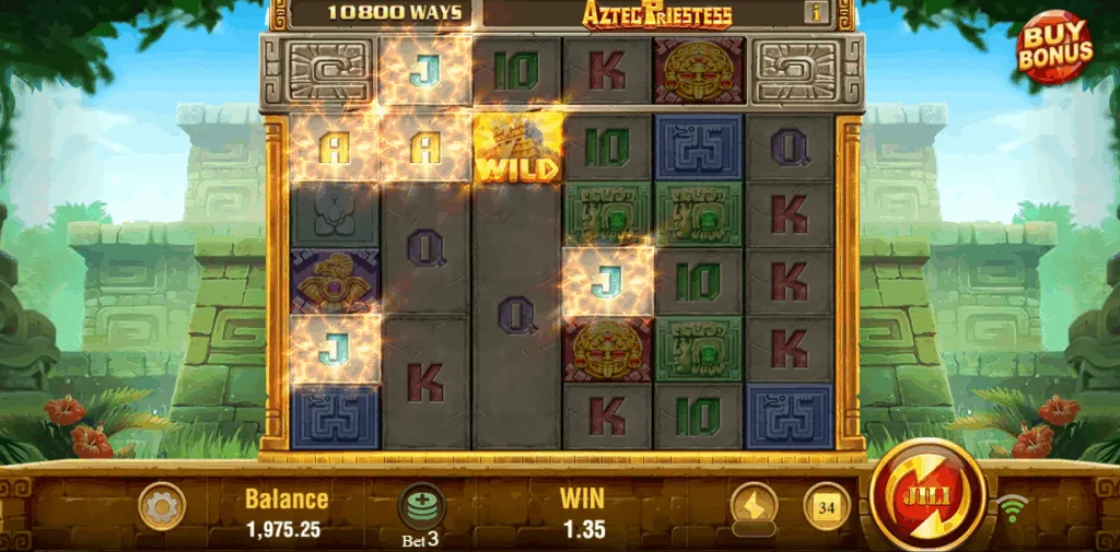Aztec Priestess slot features and rtp