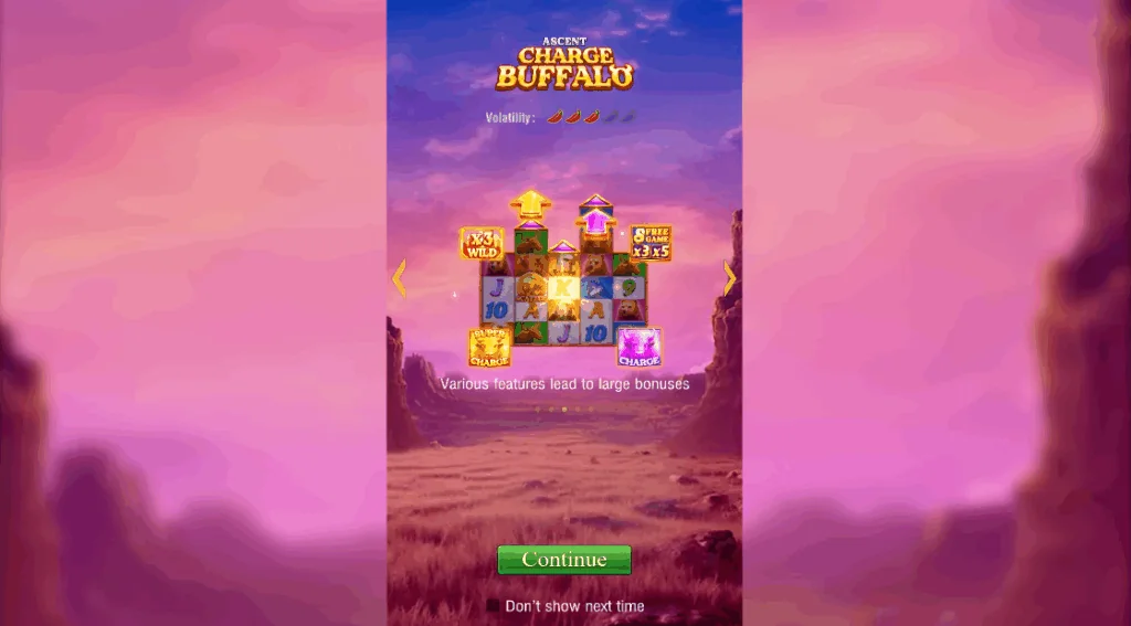 Charge Buffalo Ascent slot game screenshot