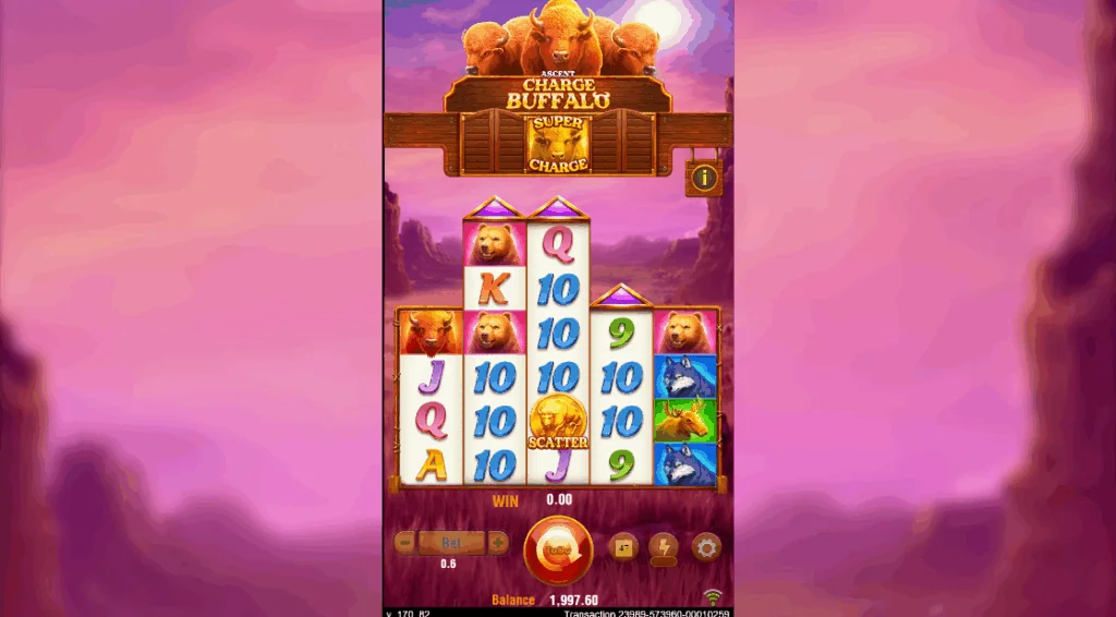 Charge Buffalo Ascent slot features and rtp