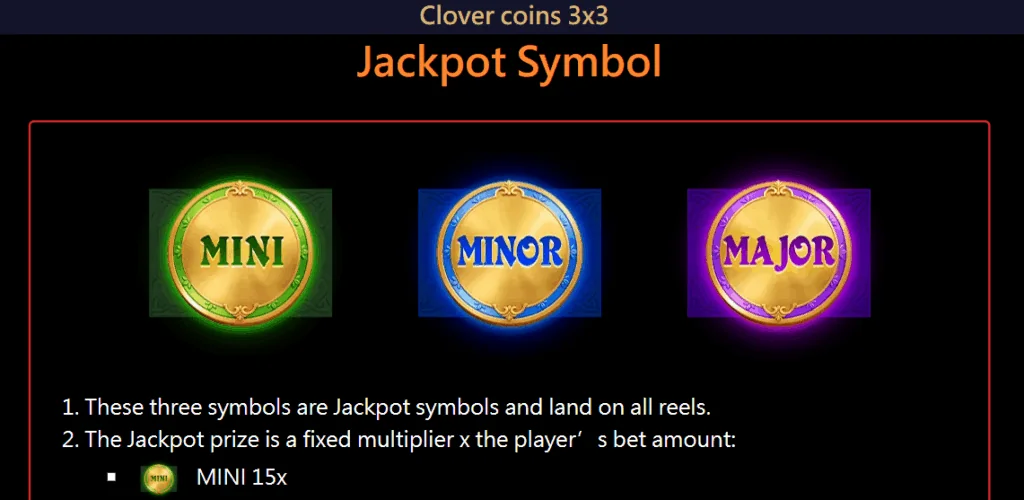 how to play Clover Coins 3x3 slot game
