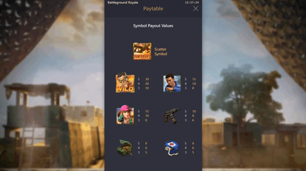 how to play Battleground Royale slot game