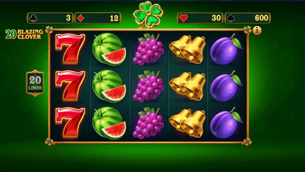 20 Blazing Clover slot game screenshot