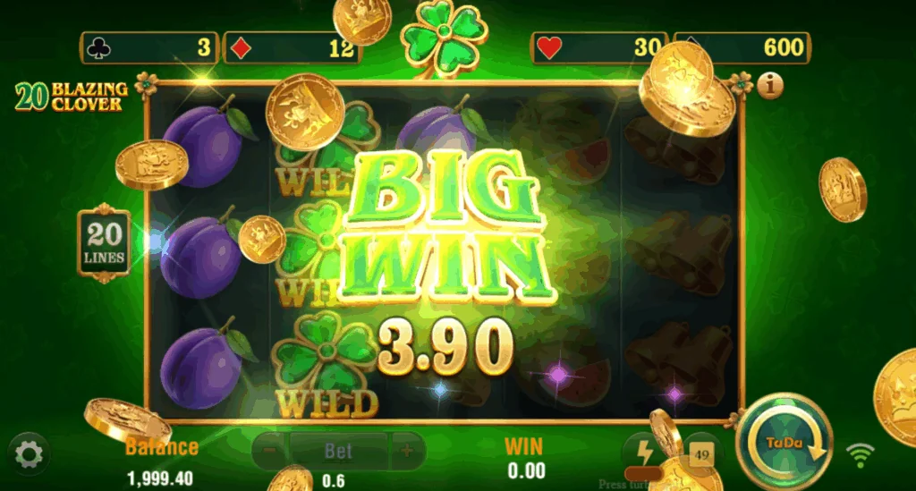 20 Blazing Clover slot features and rtp