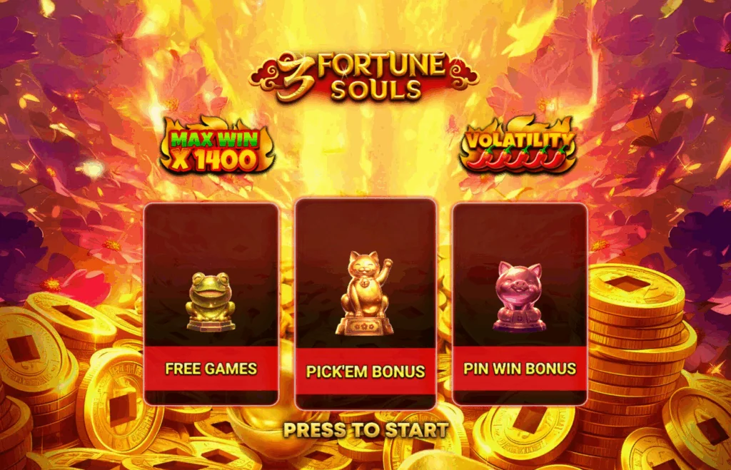 3 Fortune Souls slot game screenshot