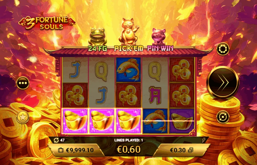 3 Fortune Souls slot features and rtp