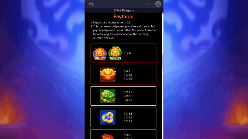 how to play 3 Pot Dragons slot game