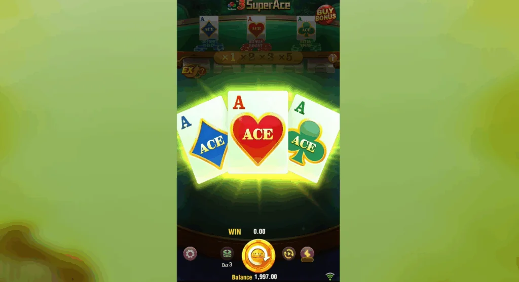 3 Super Ace slot game screenshot