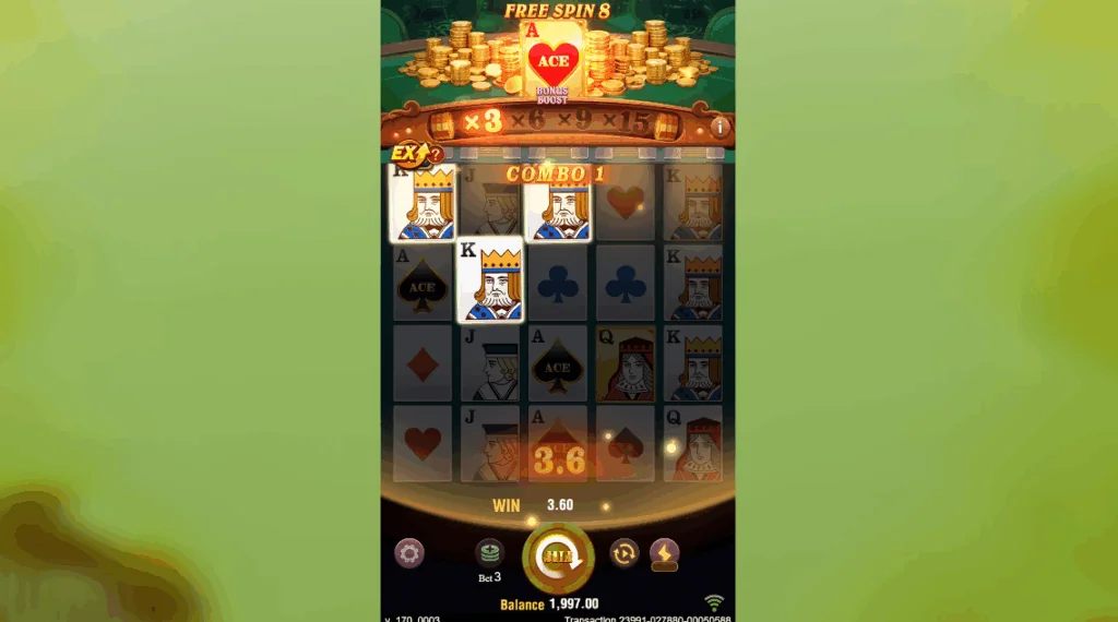3 Super Ace Symbols and Paytable