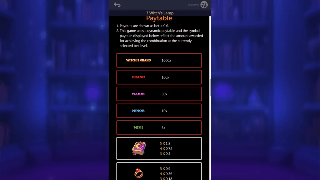how to play 3 Witch’s Lamp slot game