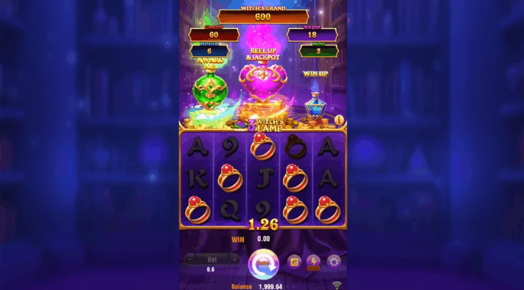3 Witch’s Lamp slot features and rtp