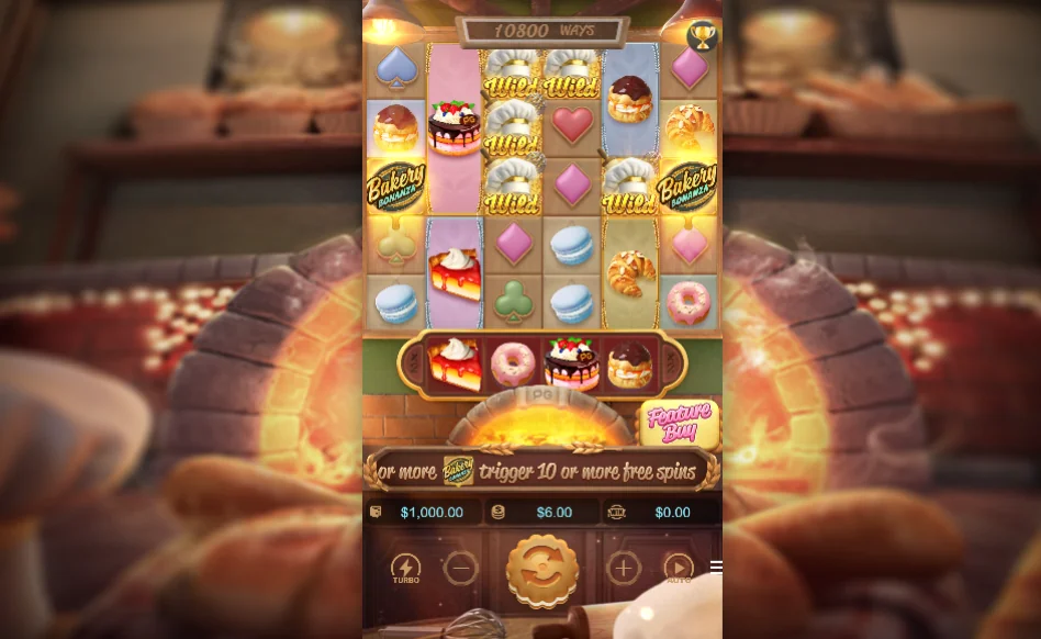 Bakery Bonanza slot game screenshot