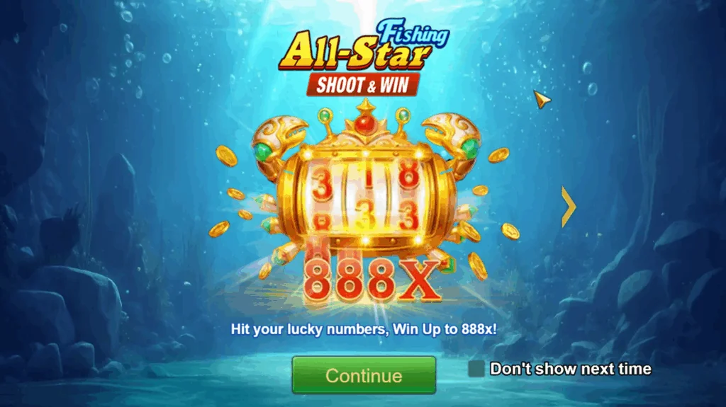All-star Fishing slot game screenshot
