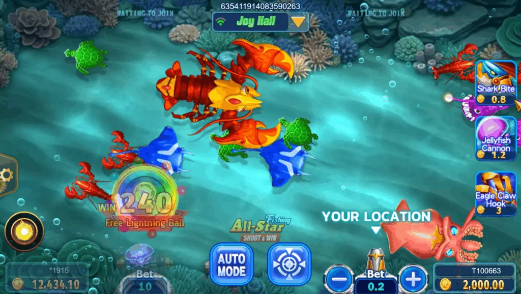 All-star Fishing slot features and rtp