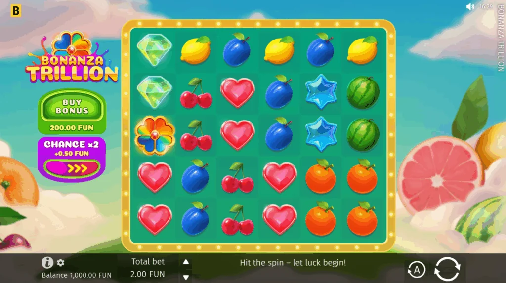 Bonanza Trillion slot features and rtp