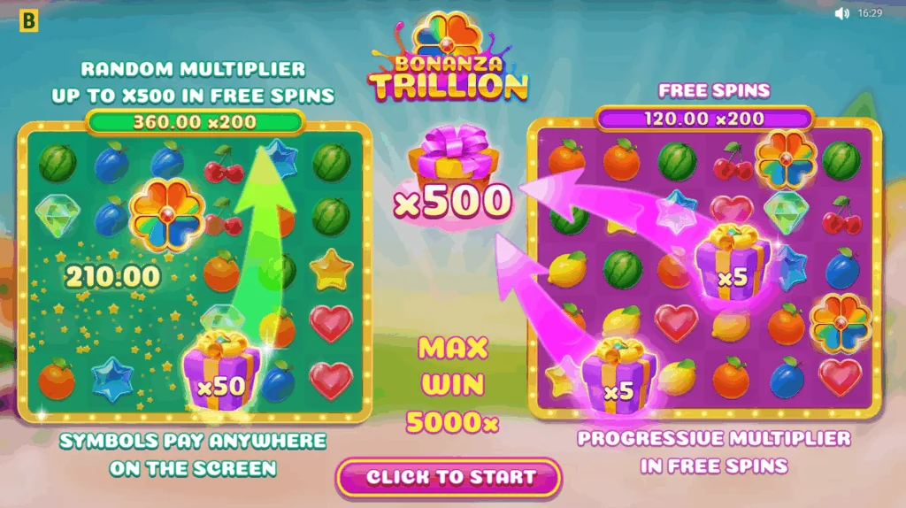 Bonanza Trillion slot game screenshot