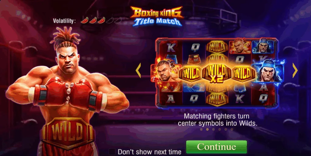Boxing King Title Match slot game screenshot